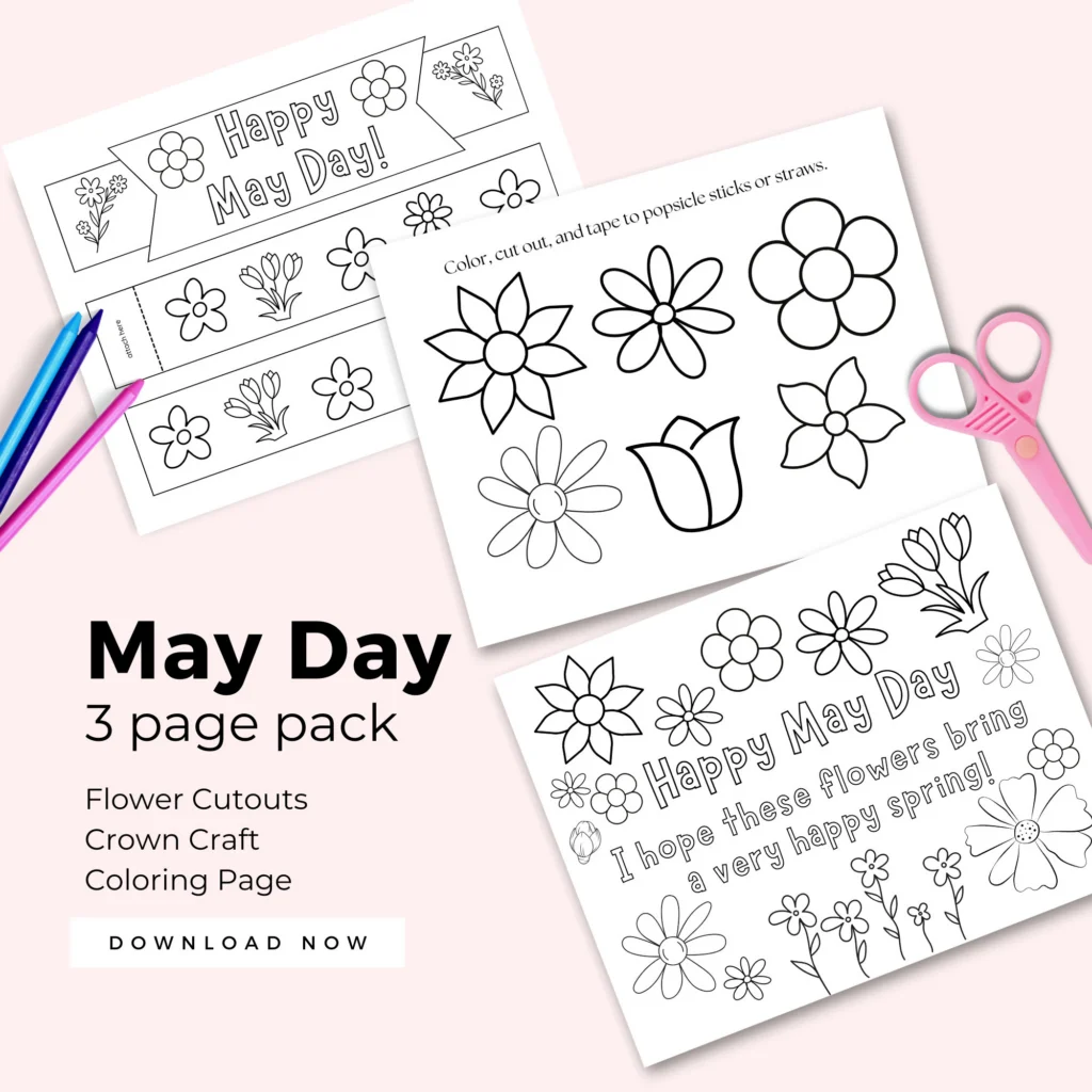 May Day Crafts For Kids Printable Happy May Day Crafts For Kids Printable Happy