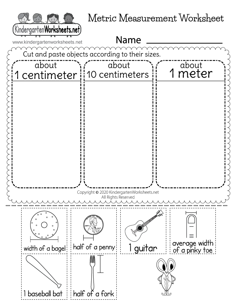 Metric Measurement Worksheet