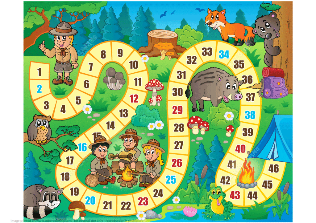 Modele De Jeu De Societe A Imprimer Camping Modele De Jeu De Societe A Imprimer Camping