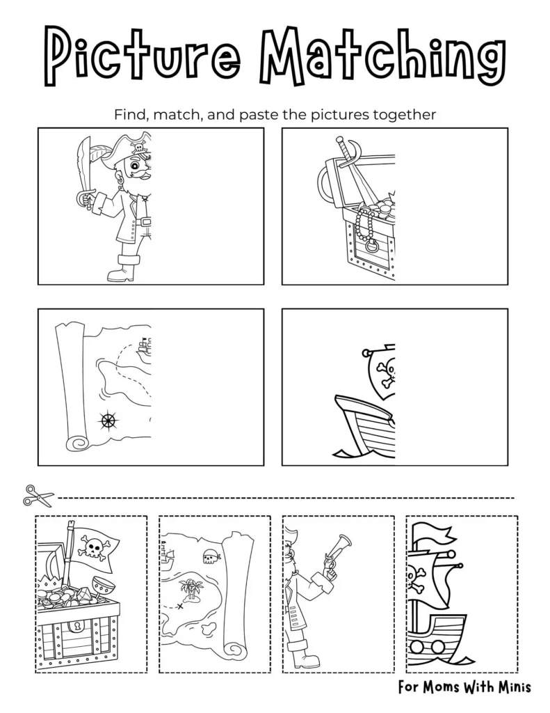 Pirate Picture Matching Pirate Picture Matching