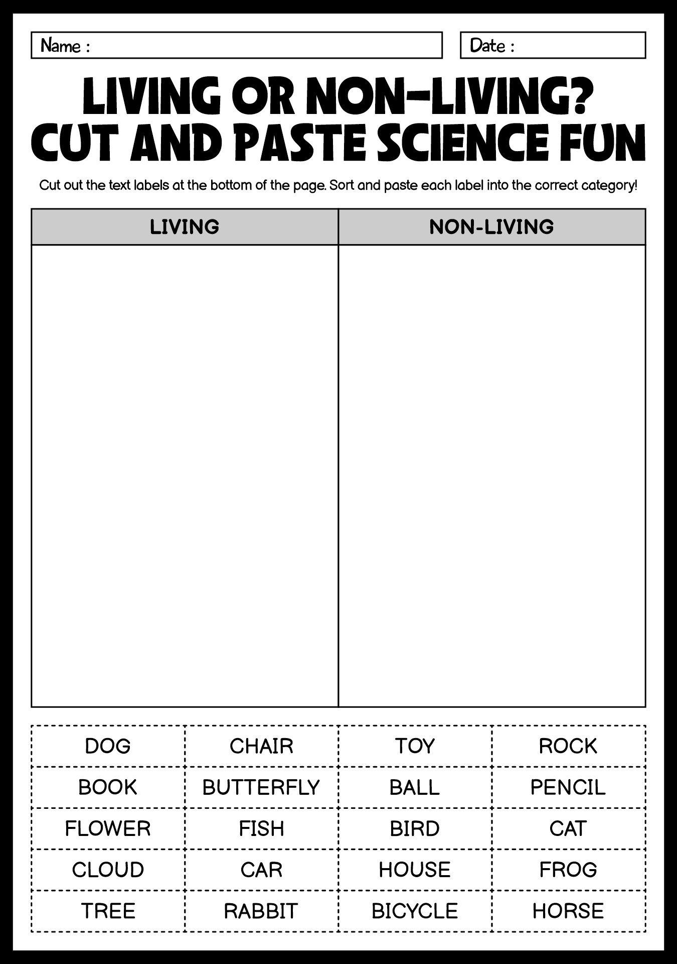 Post Cut And Paste Worksheets For First Grade 8226
