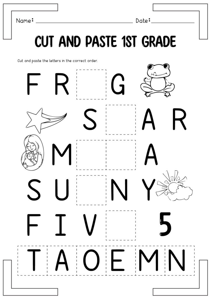 Post Kindergarten Cut And Paste Worksheets Phonics 278043 Post Kindergarten Cut And Paste Worksheets Phonics 278043