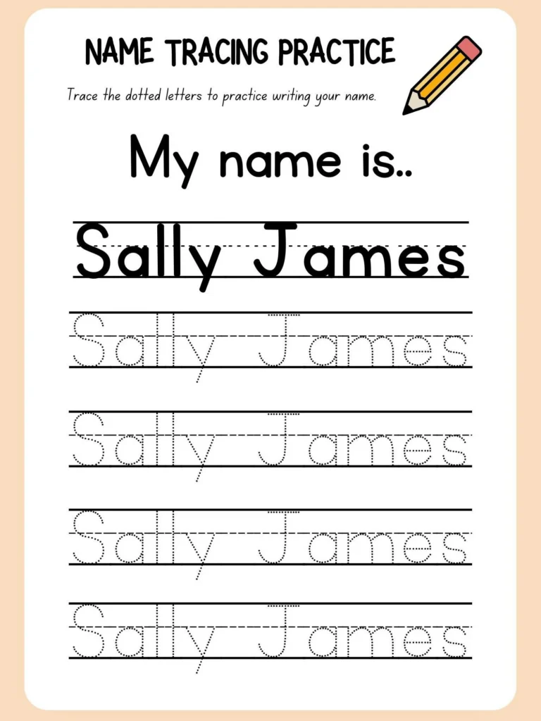 Pre K Custom Name Tracing Worksheet Pre K Custom Name Tracing Worksheet