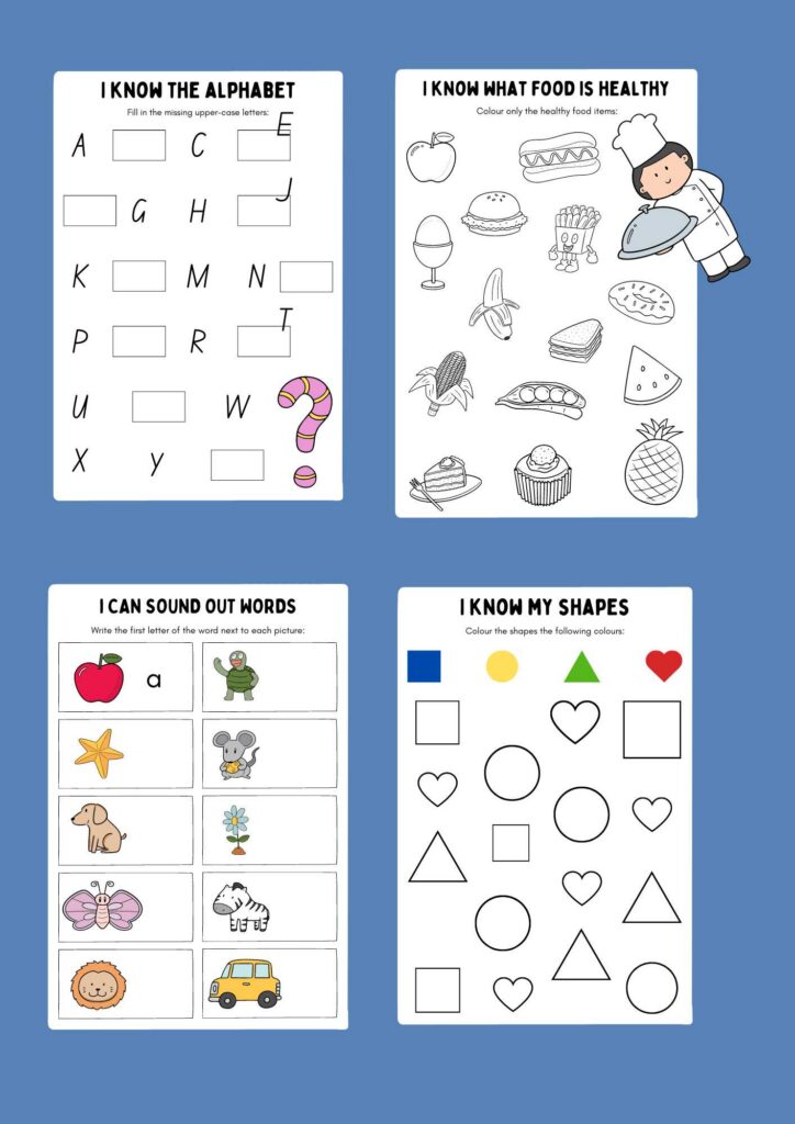 Preschool Learning Activity Sheets Preschool Learning Activity Sheets