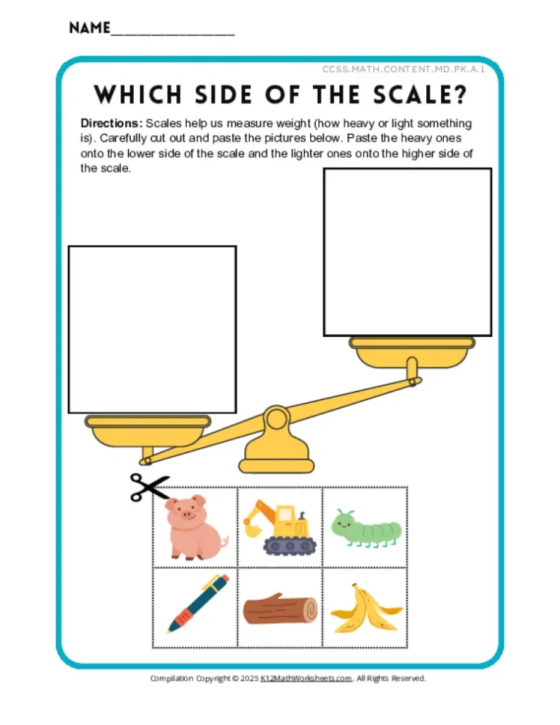 Preschool Measurement Worksheets Preschool Measurement Worksheets