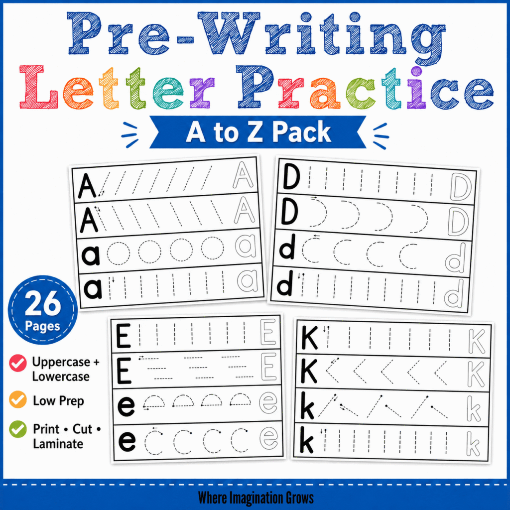 Prewriting Letter Practice Abc Pack Prewriting Letter Practice Abc Pack