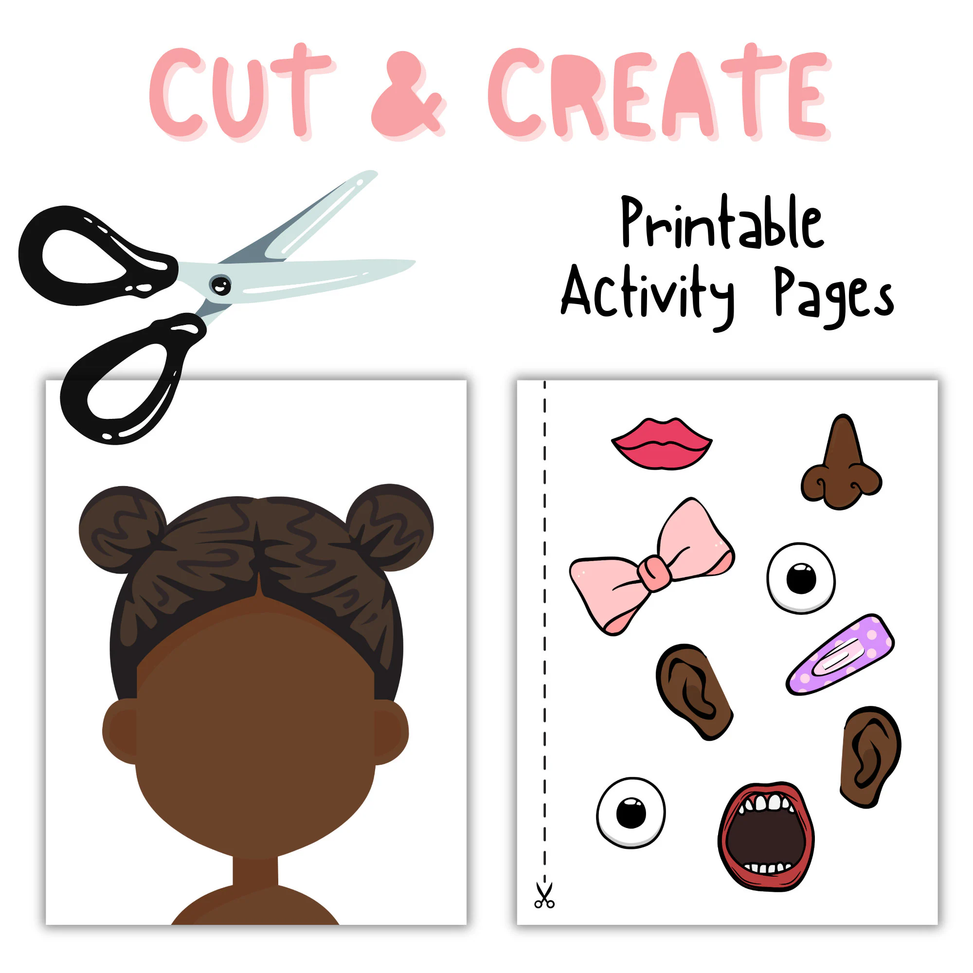 Printable Cut And Paste Activity Girl