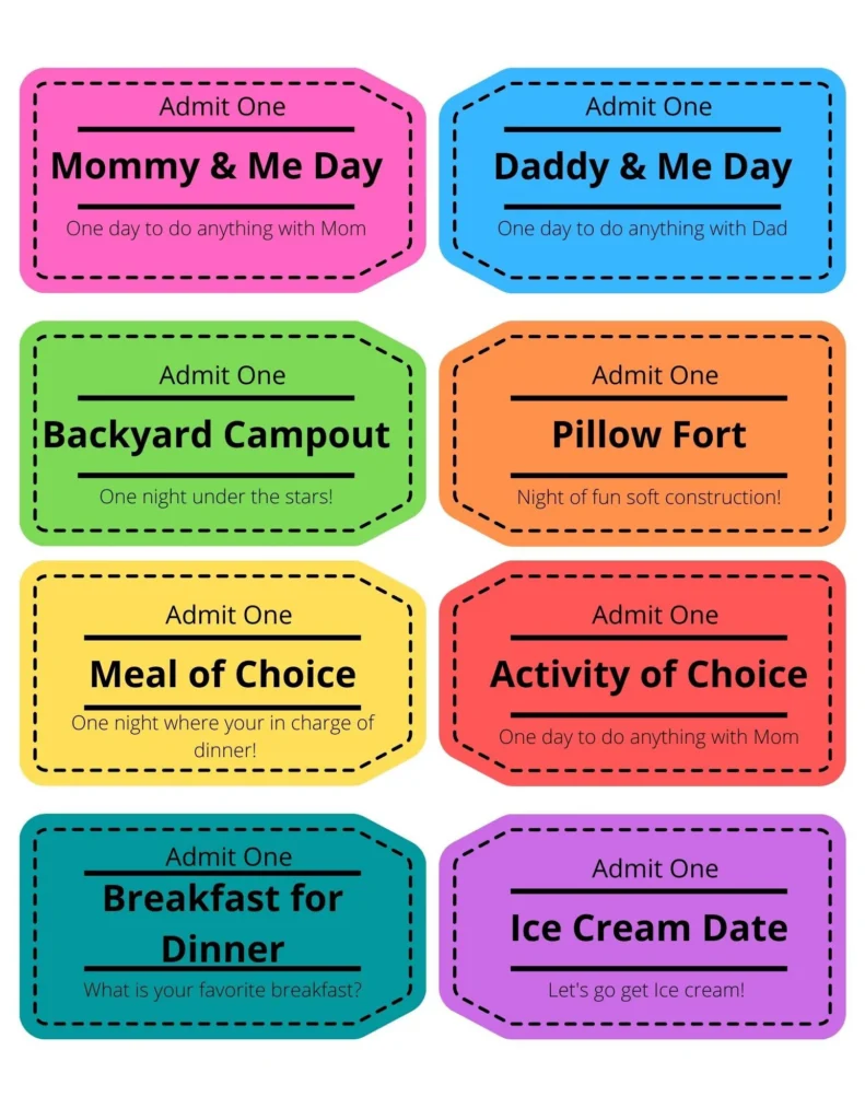 Printable Kid Coupons Kids Coupon Book Printable Kid Coupons Kids Coupon Book