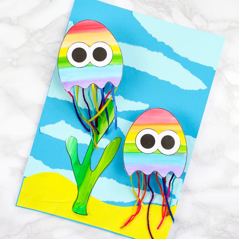 Printable Paper Jellyfish Craft For Kids Printable Paper Jellyfish Craft For Kids