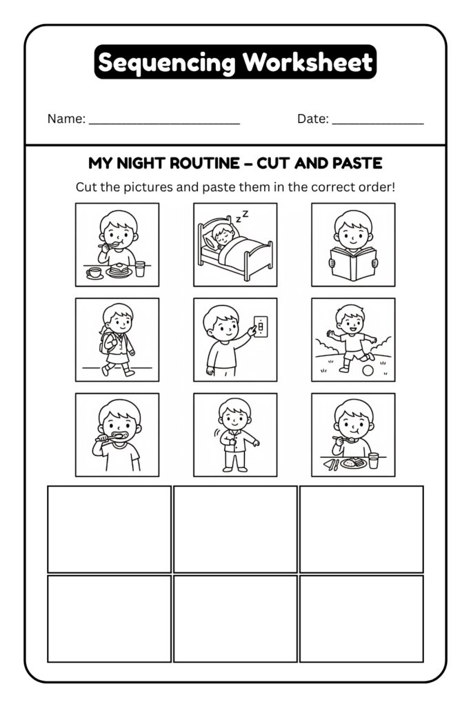 Printable Sequence Worksheets For Kindergarten Pdf Included Printable Sequence Worksheets For Kindergarten Pdf Included
