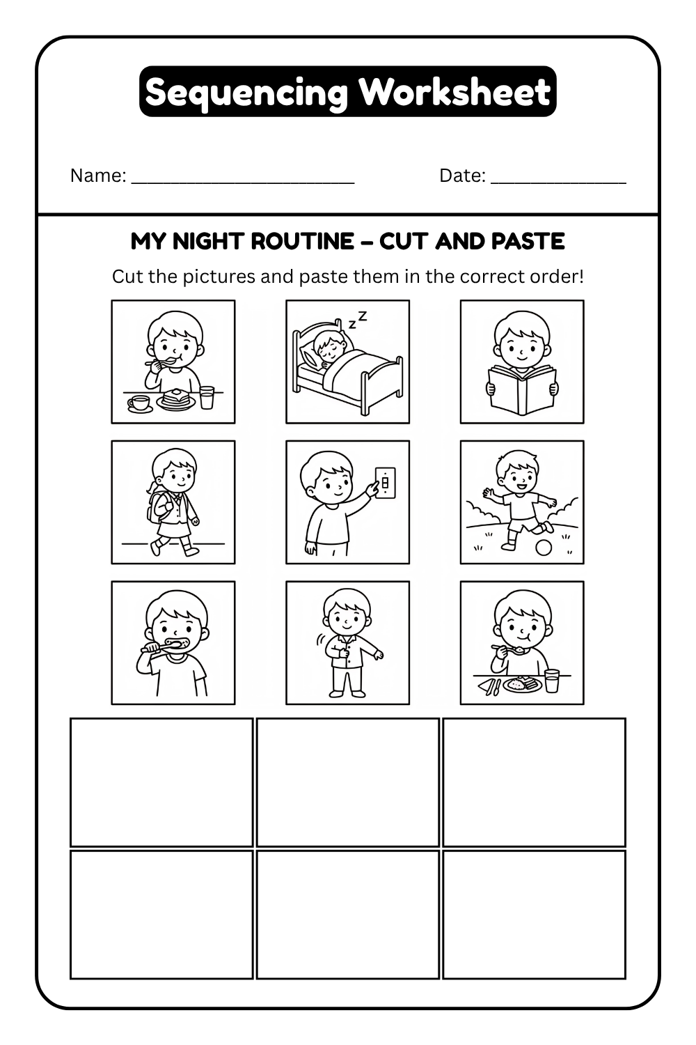 Printable Sequence Worksheets For Kindergarten Pdf Included