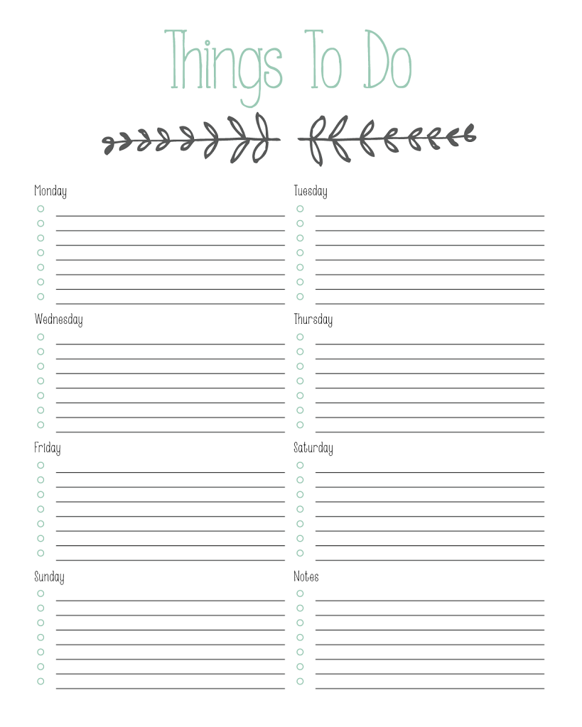 Printable To Do List Printable To Do List