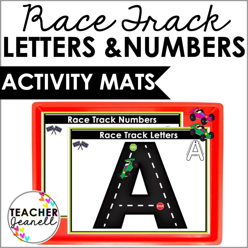 Race Car Track Alphabet Numbers Fine Motor Skills Race Car Track Alphabet Numbers Fine Motor Skills
