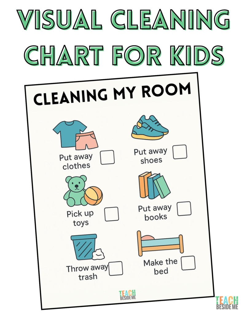 Room Cleaning Chart For Toddlers And Preschoolers Room Cleaning Chart For Toddlers And Preschoolers