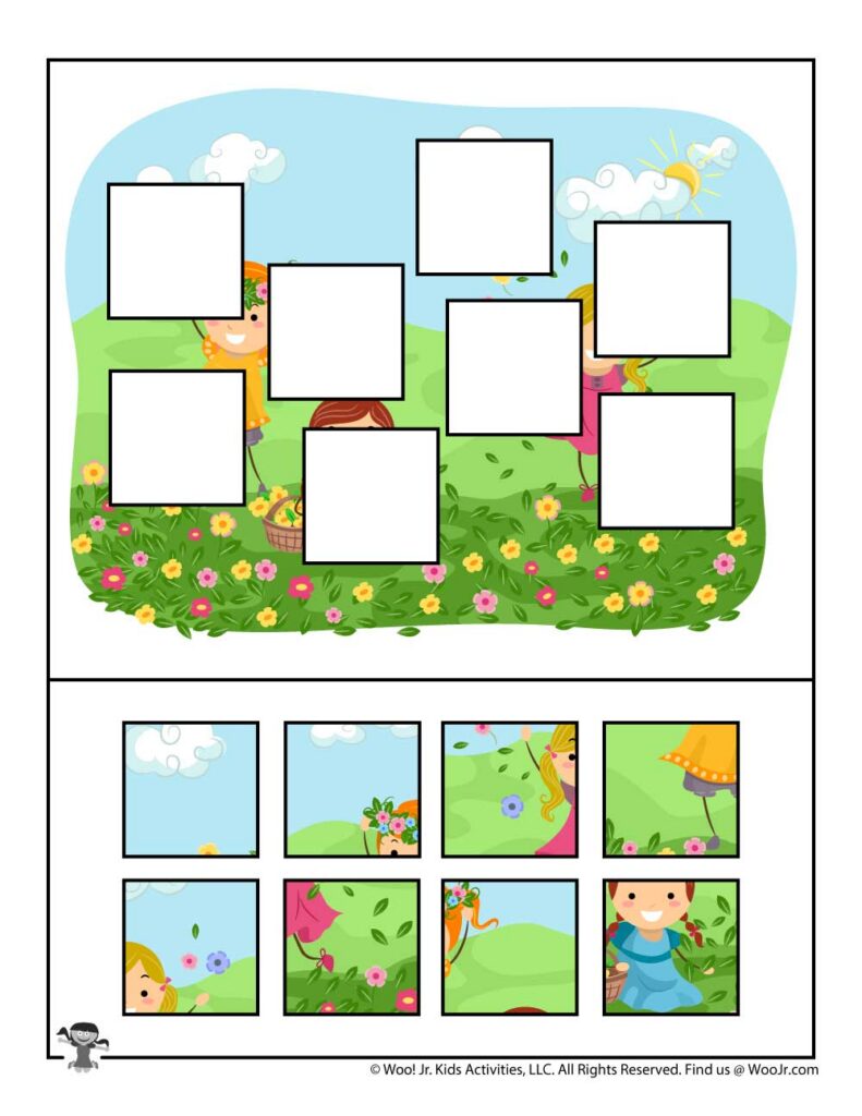 Spring Cut And Paste Worksheets
