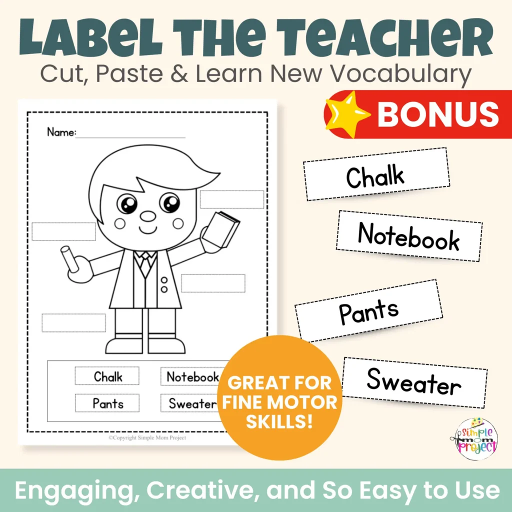 Teacher Cut And Paste Craft Teacher Cut And Paste Craft