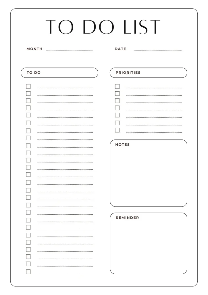 To Do List To Do List