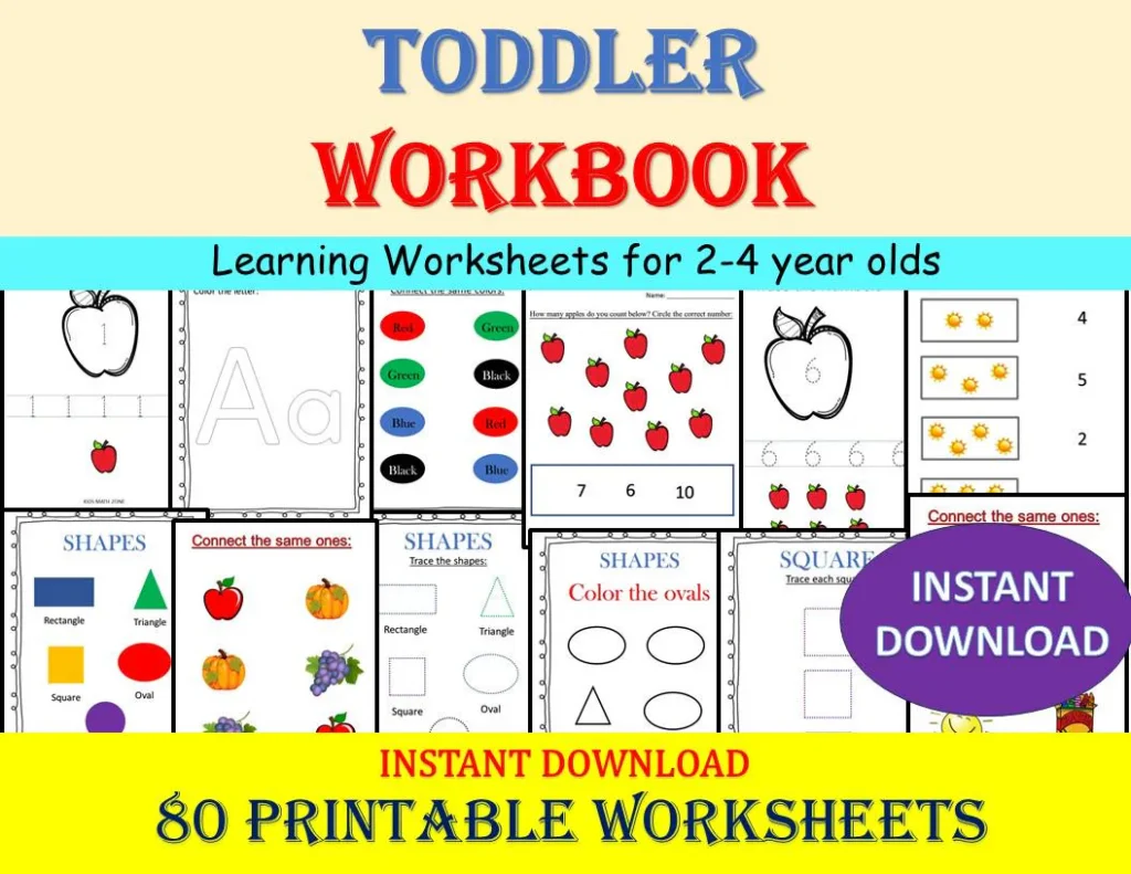 Toddler Workbook O Ages 24 O Fun Toddler Workbook O Ages 24 O Fun