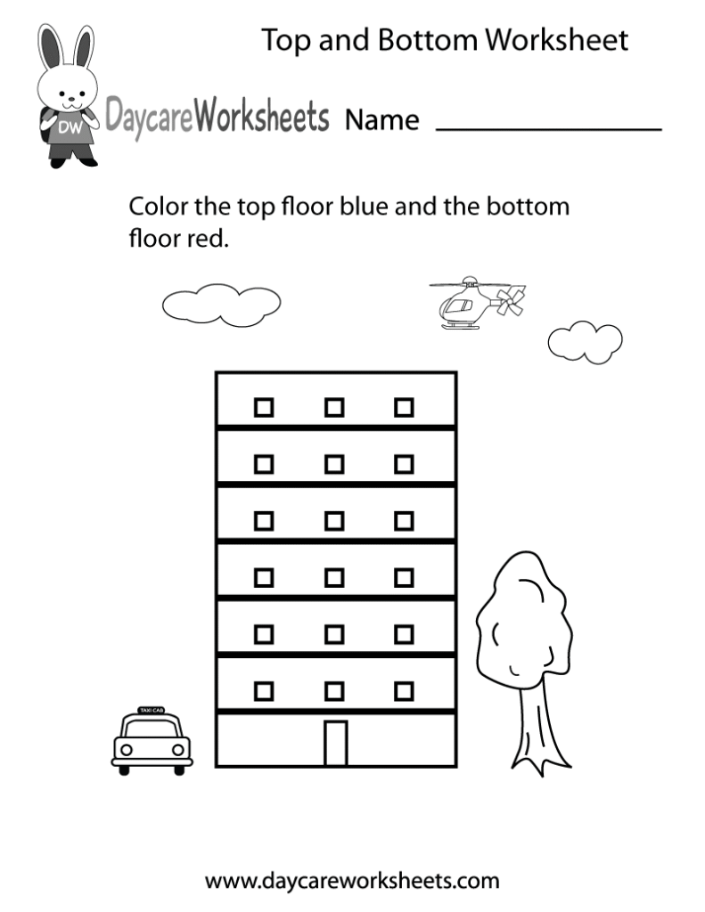 Top And Bottom Worksheet Top And Bottom Worksheet