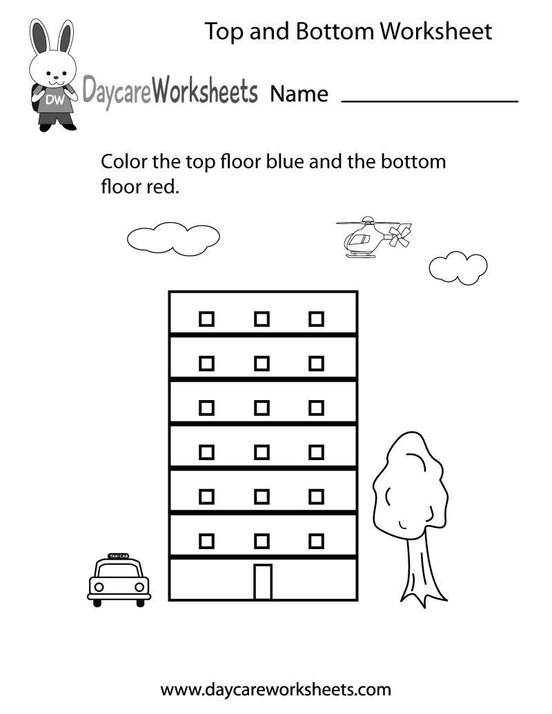 Top And Bottom Worksheet