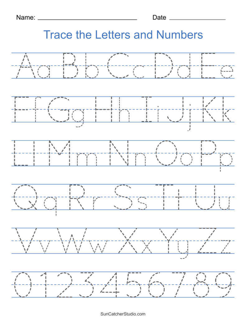 Tracing Alphabet Letters Tracing Alphabet Letters