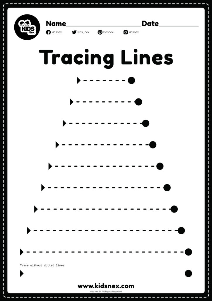 Tracing Lines Worksheet Tracing Lines Worksheet