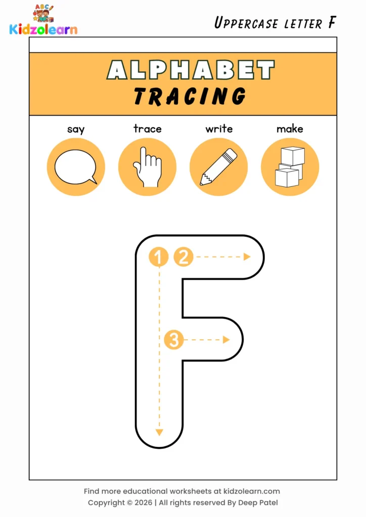 Uppercase Letter Tracing Worksheets For Kids Uppercase Letter Tracing Worksheets For Kids