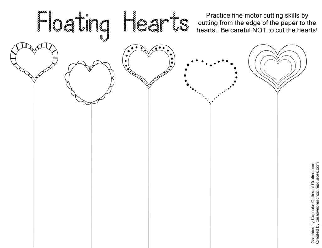 Valentine Trace Cut Printables Valentine Trace Cut Printables