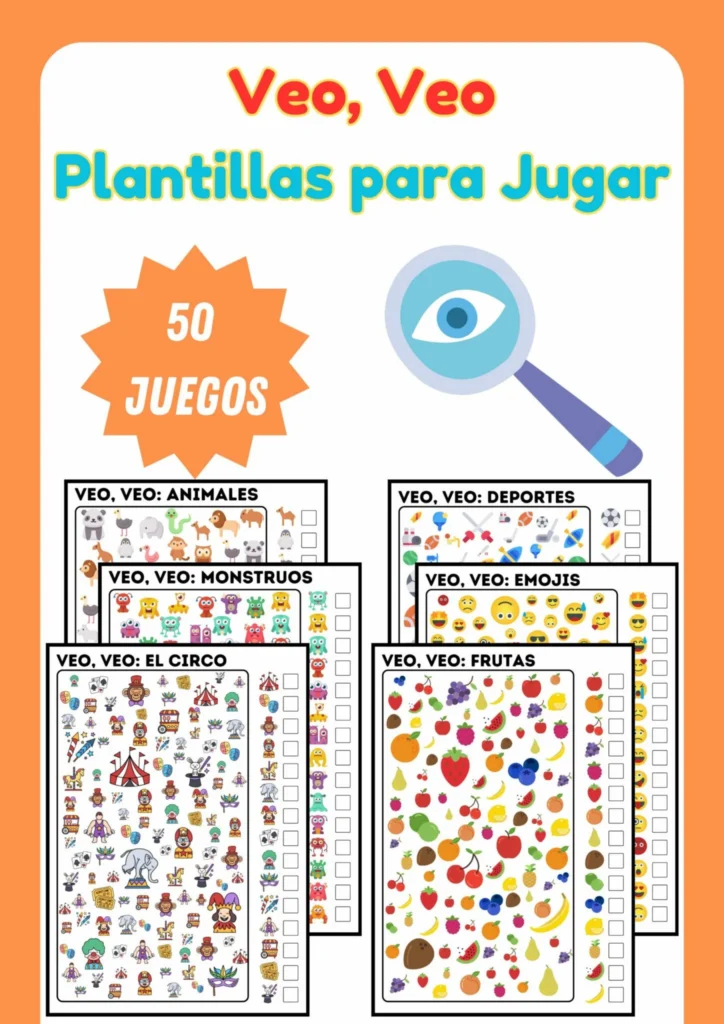 Veo Veo 50 Juegos Para Imprimir Veo Veo 50 Juegos Para Imprimir